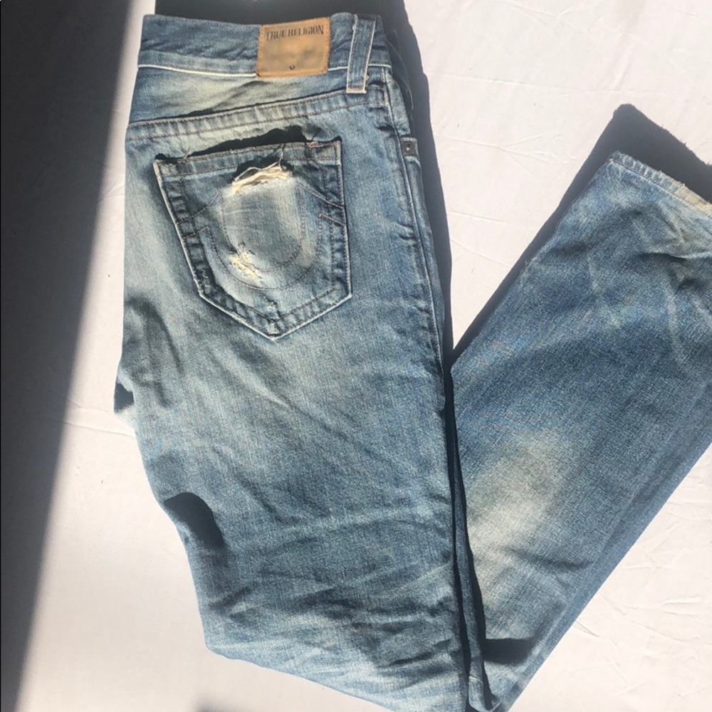 Men's True Religion straight leg jeans. Sz 33